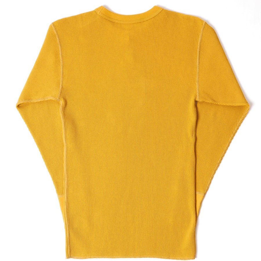 Clothing Freewheelers & Co | Freewheelers 2115010 'Power Wear' Crew Neck Thermal - Yellow