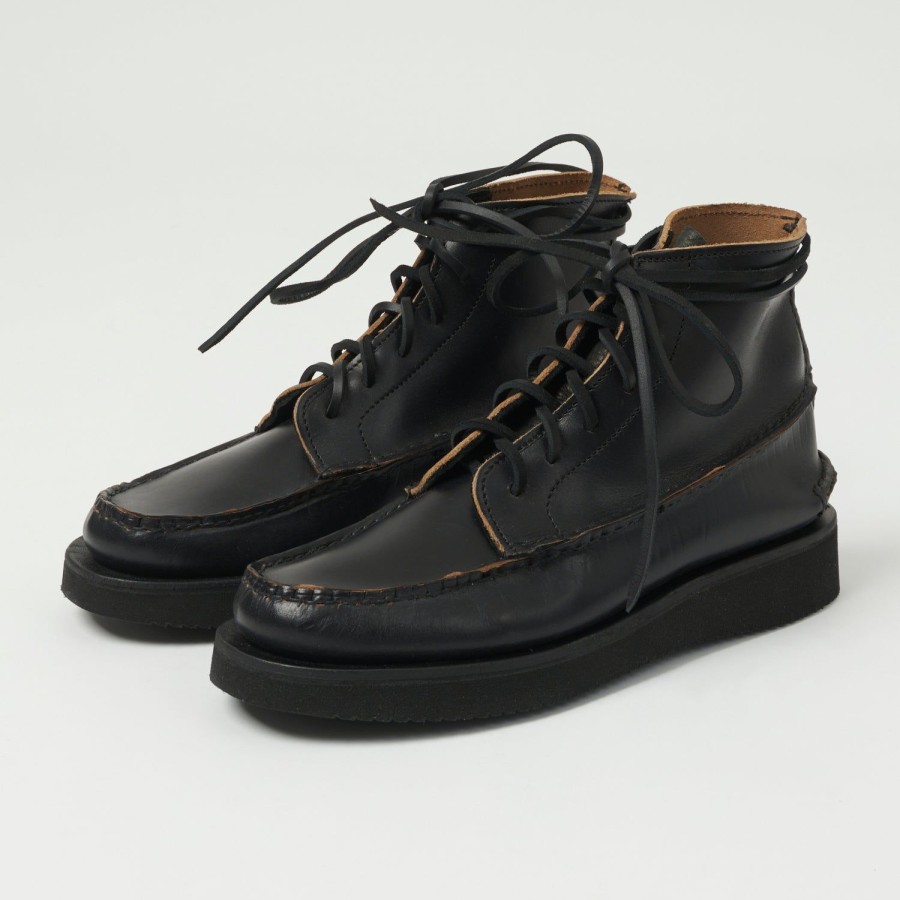 Footwear Yuketen | Yuketen All Handsewn Maine Guide 6 Eye Boot - G Black