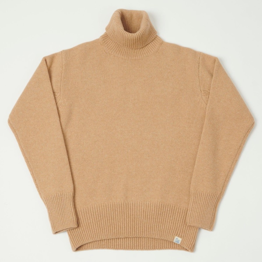 Clothing Merz b. Schwanen | Merz B. Schwanen Loct01 Turtleneck Knit Pullover - Toffee