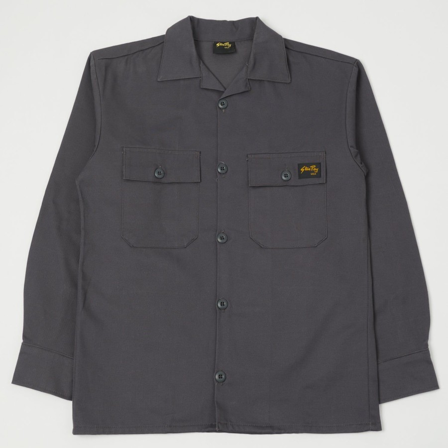 Clothing Stan Ray | Stan Ray Og-107 Fatigue Work Shirt - Steel Grey