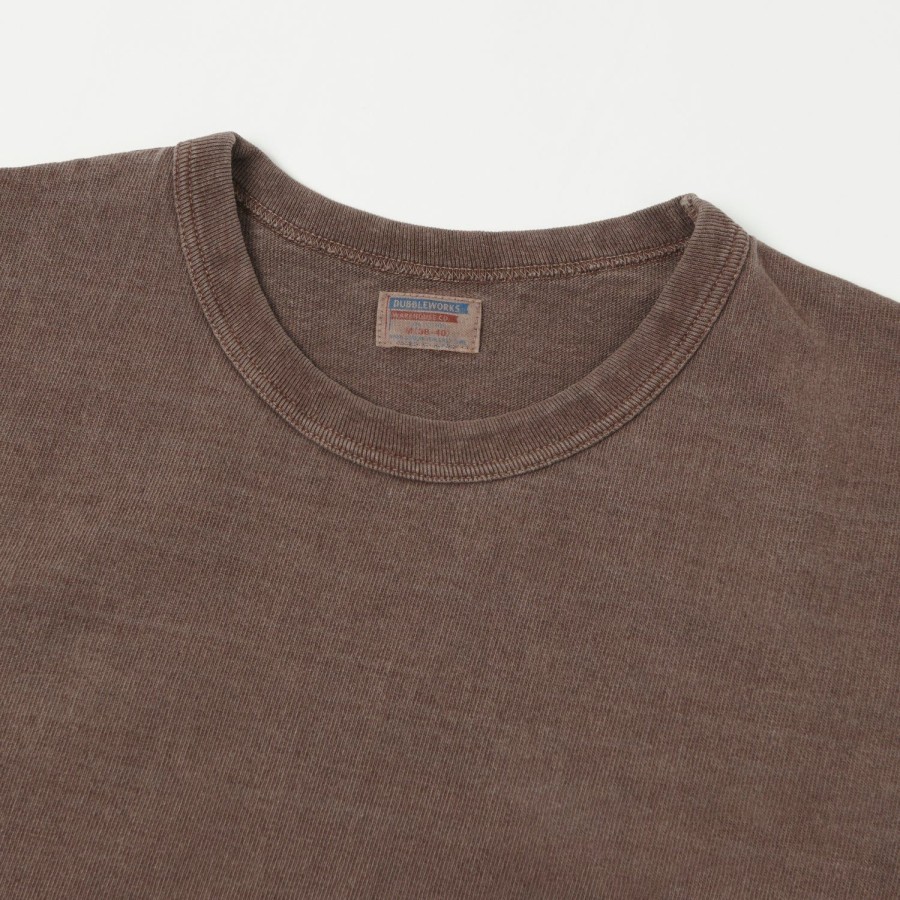 Clothing Dubbleworks | Dubbleworks Heavy Fabric Pigment Tee - Mad Brown