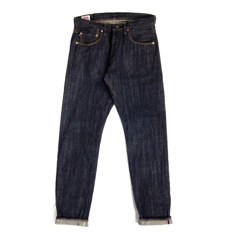 Clothing ONI Denim | Oni 689 Kiraku Ii 12Oz Natural Indigo Slim Tapered Jean - One Wash