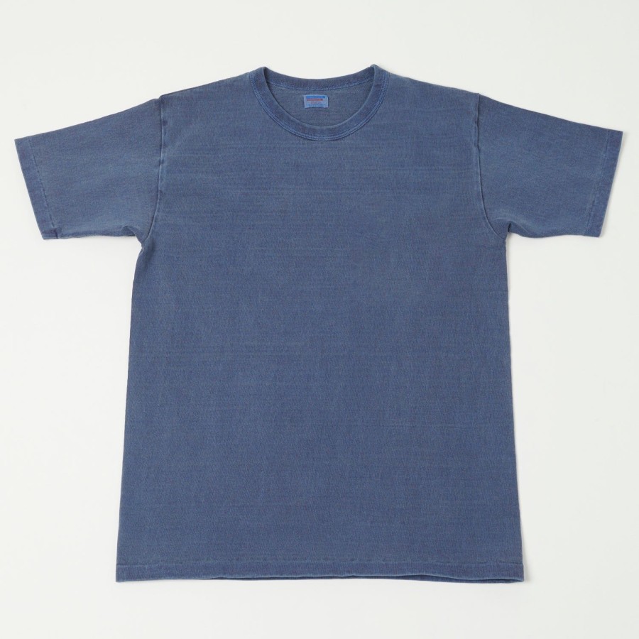 Clothing Dubbleworks | Dubbleworks Heavy Fabric Pigment Tee - Indigo Blue