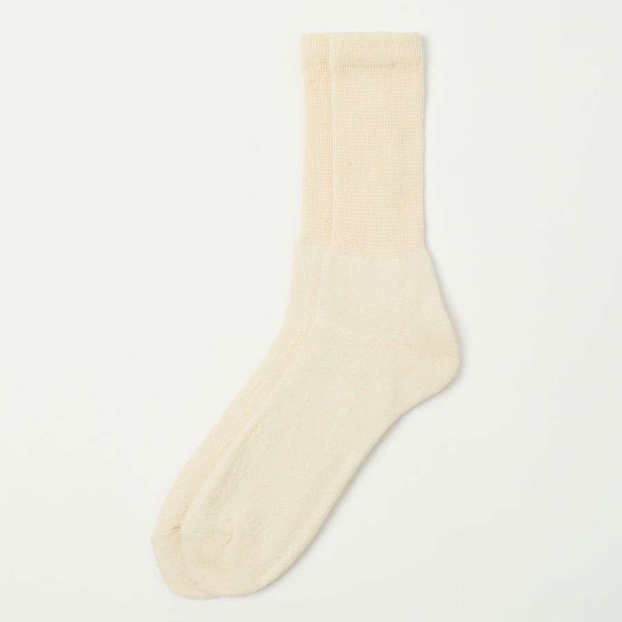 Accessories Anonymous Ism | Anonymous Ism Organic Cotton Supersoft Crew Socks - Natural