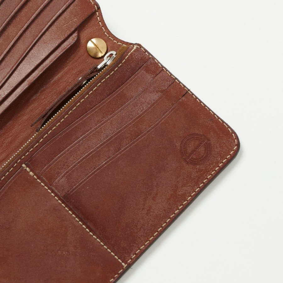 Accessories Barnes & Moore | Barnes & Moore 'Roadster' Long Wallet - Oak Bark Dark Stain