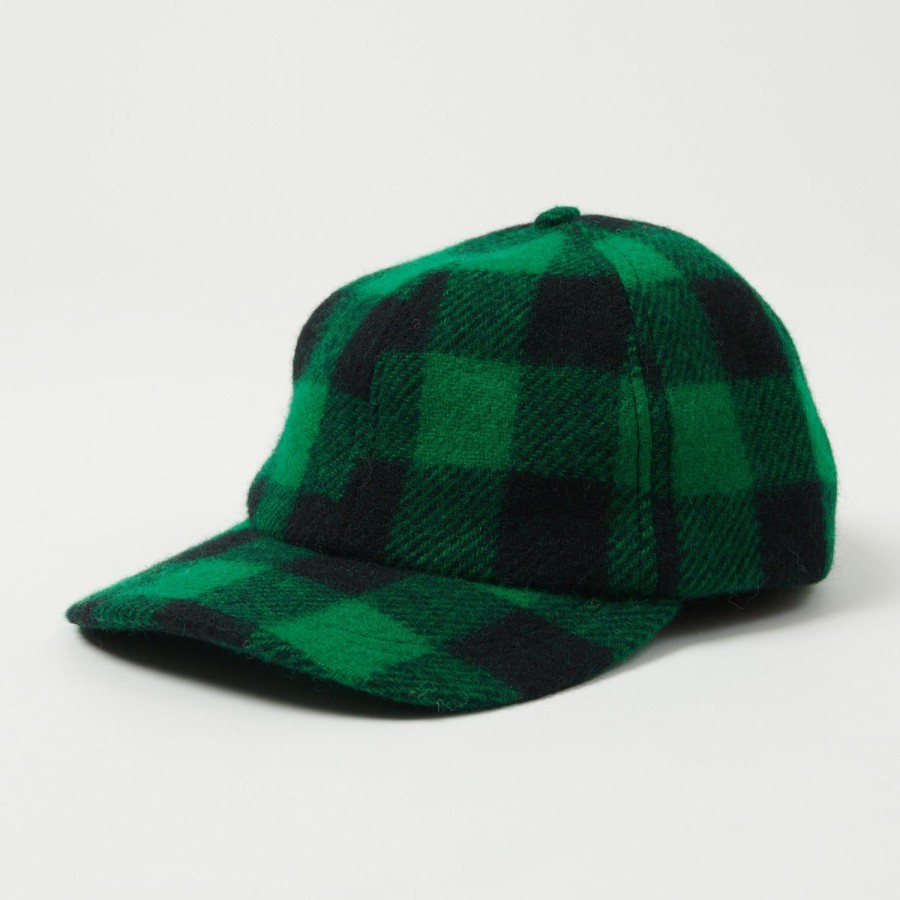 Accessories Crown Cap | Crown Cap Buffalo Check Ball Cap - Green/Black