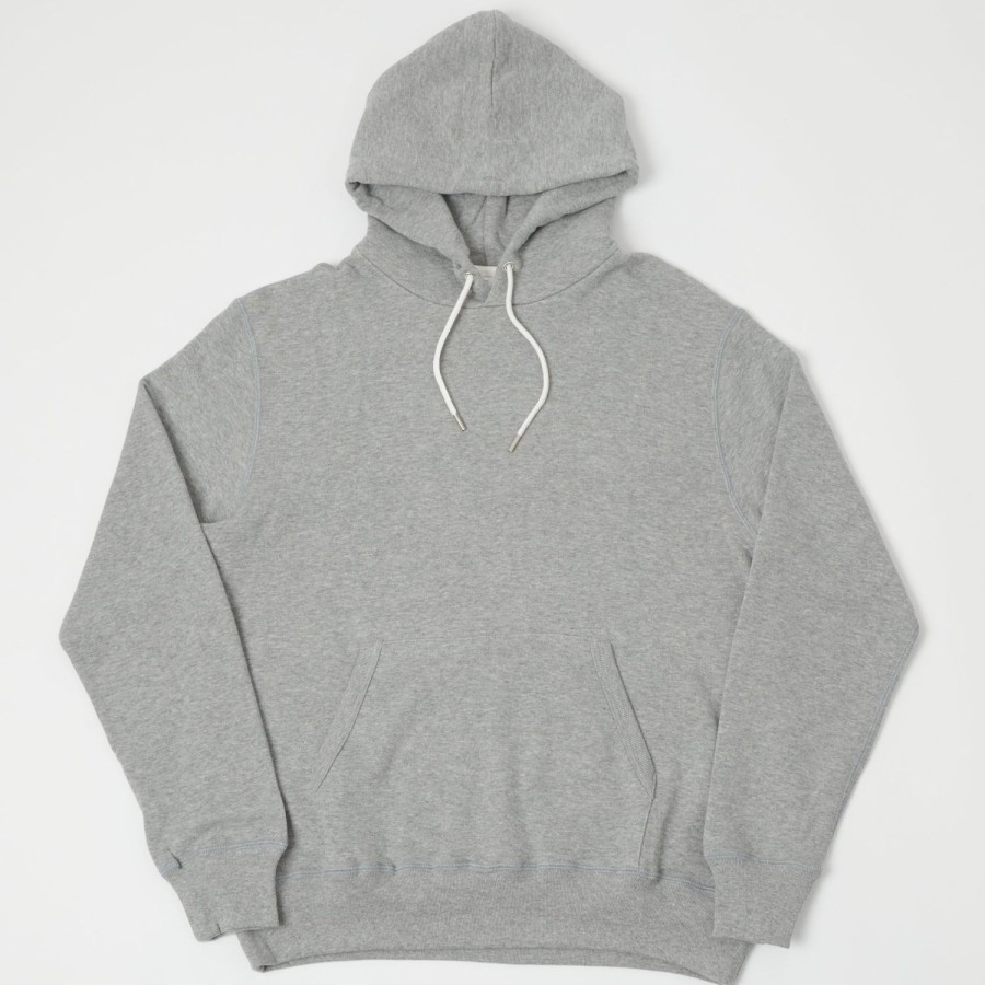 Clothing MocT | Moct Loopwheel Hooded Sweatshirt - Grey