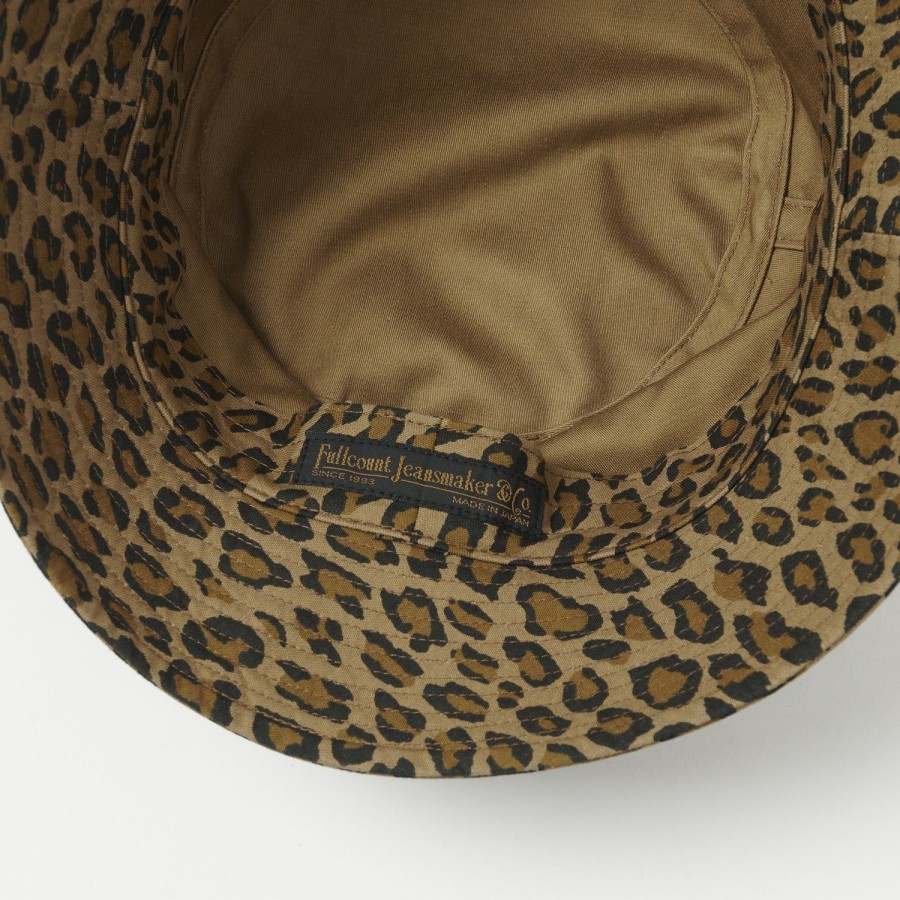 Accessories Full Count | Full Count 6020-2 Leopard Bucket Hat - Leopard