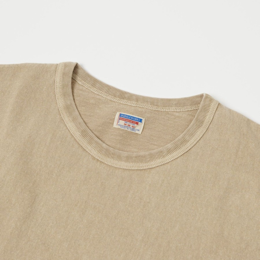 Clothing Dubbleworks | Dubbleworks Heavy Fabric Pigment Pocket Tee - Beige