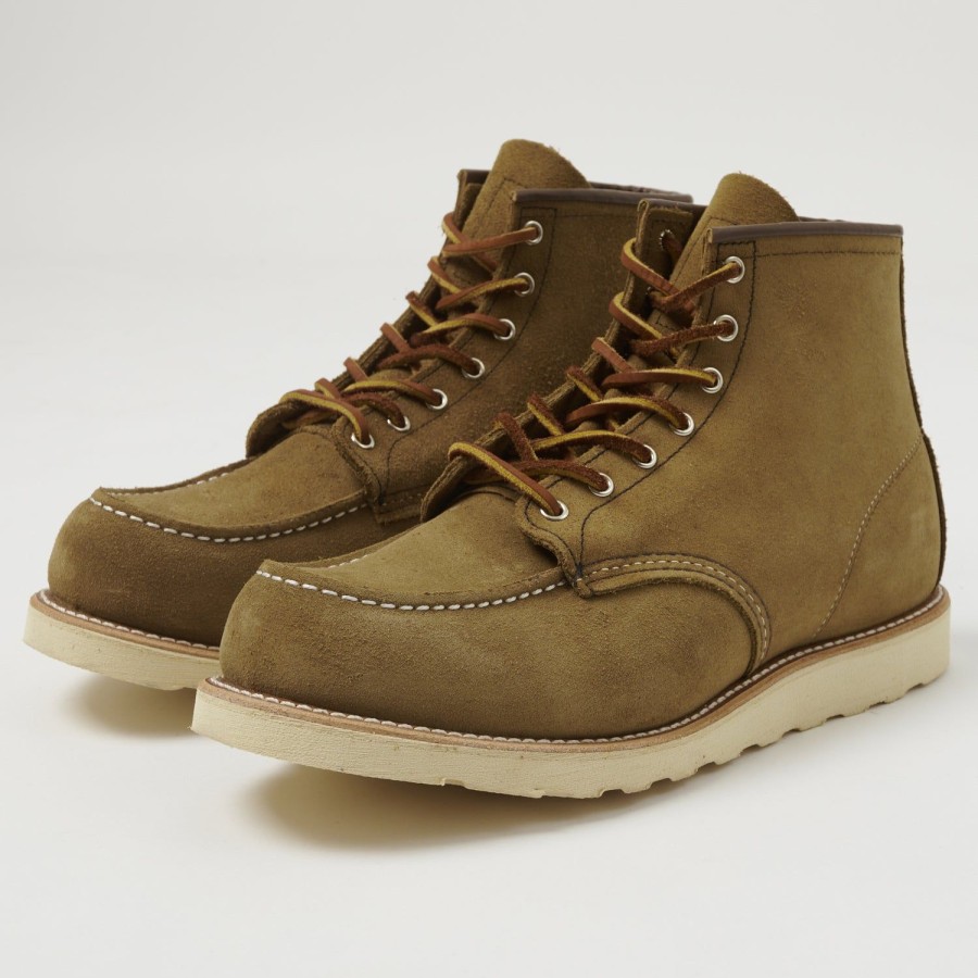 Footwear Red Wing | Red Wing 8881 6" Moc Toe Boots - Olive Mohave