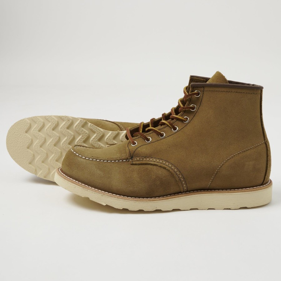 Footwear Red Wing | Red Wing 8881 6" Moc Toe Boots - Olive Mohave