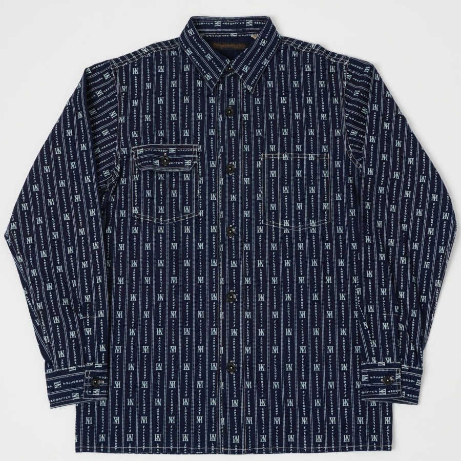 Clothing Full Count | Full Count 4039 Vintage Worker'S Shirt - Indigo Wabash