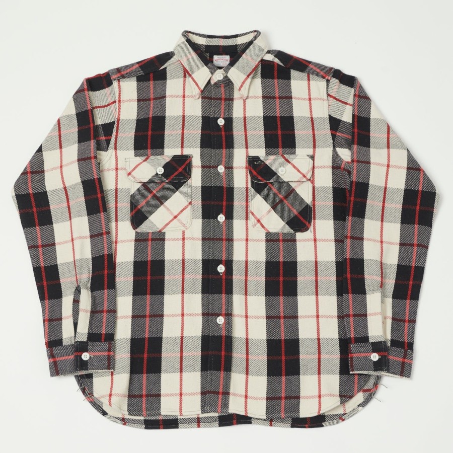 Clothing Warehouse & Co | Warehouse 3104 Flannel Shirt 'B Pattern' - Black