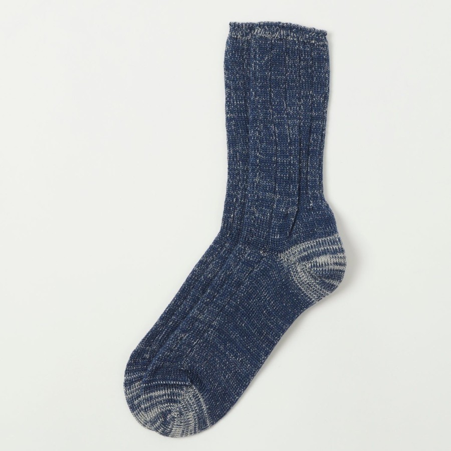 Accessories Merz b. Schwanen | Merz B. Schwanen W72 Merino Wool Socks - Navy Melange