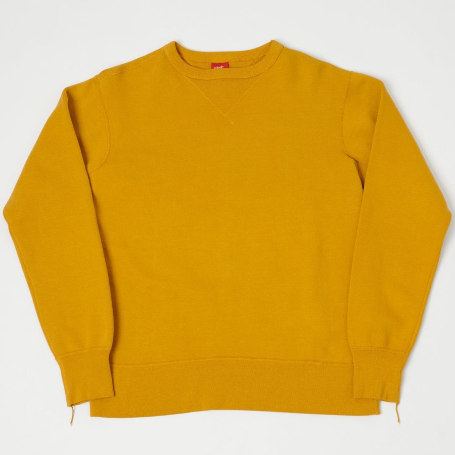 Clothing Studio D'artisan | Studio D'Artisan 9672 Loopwheel Sweatshirt - Mustard