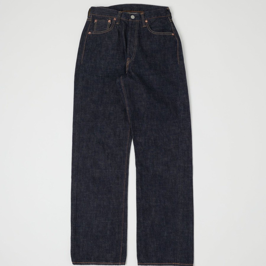 Clothing Full Count | Full Count 0105W 13.7Oz 'Plain Pocket' Loose Straight Jean - One Wash