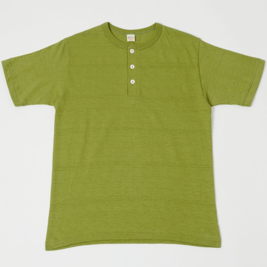 Clothing Warehouse & Co | Warehouse 4601 S/S Henley - Grass Green