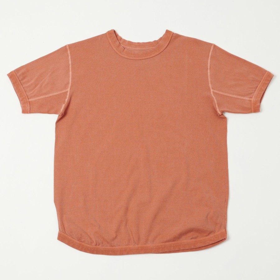 Clothing Full Count | Full Count 52223 Flat Seam Heavyweight S/S Tee - Brown