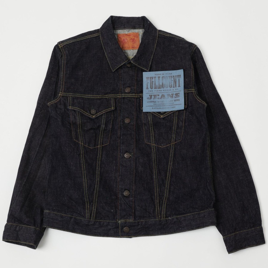 Clothing Full Count | Full Count 2101Xxw 15.5Oz Type Iii Denim Jacket - One Wash