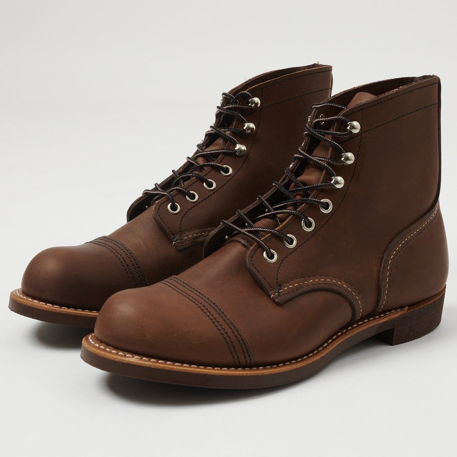 Footwear Red Wing | Red Wing 8111-3 6" Iron Ranger Boots - Amber Harness