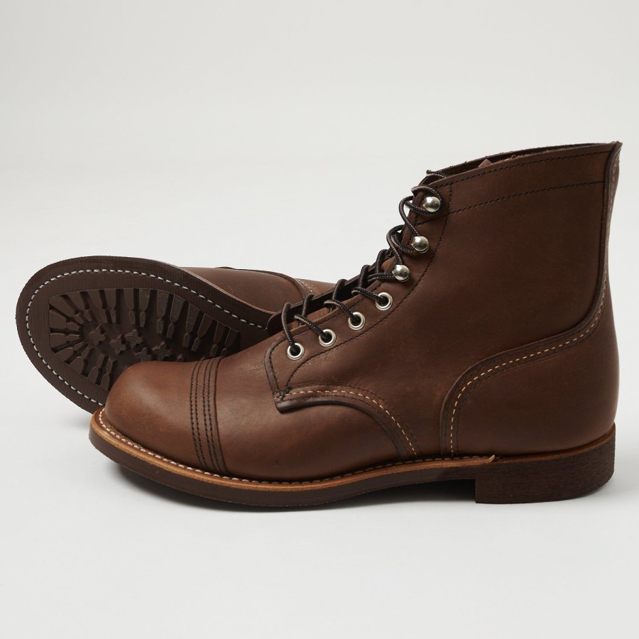 Footwear Red Wing | Red Wing 8111-3 6" Iron Ranger Boots - Amber Harness