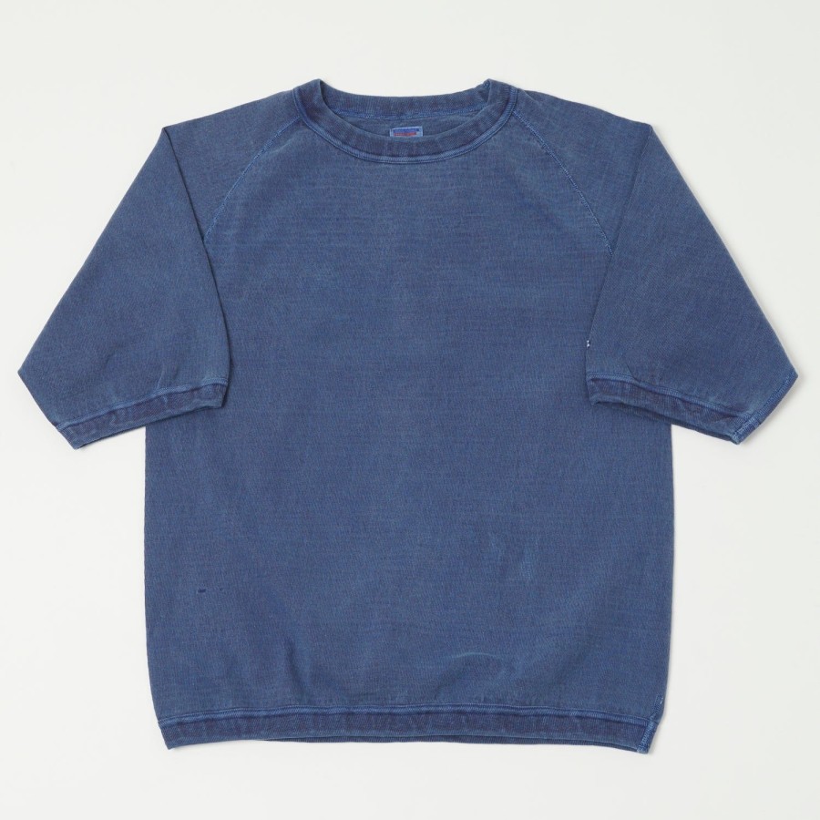 Clothing Dubbleworks | Dubbleworks Heavy Fabric Pigment Raglan Tee - Indigo Blue