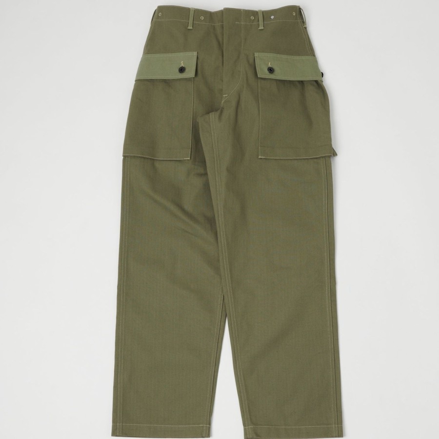 Clothing Warehouse & Co | Warehouse 1097 Usmc Herringbone Monkey Pant - Olive Drab