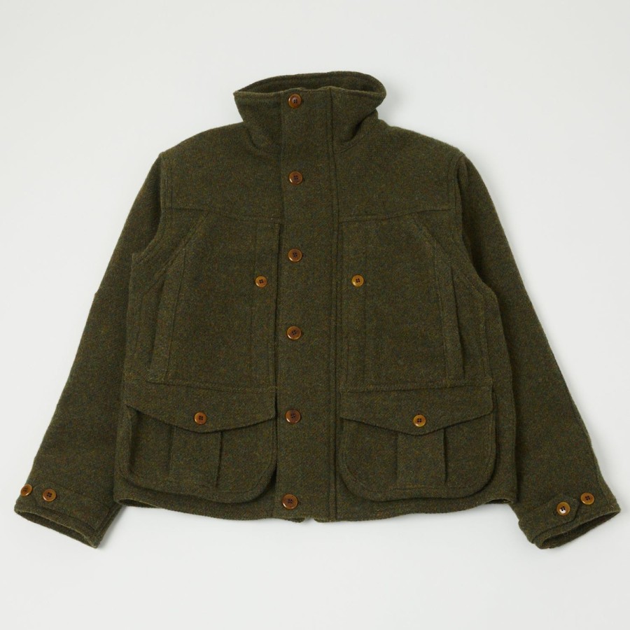 Clothing Freewheelers & Co | Freewheelers 'Grizzly' Jacket - Grained Olive