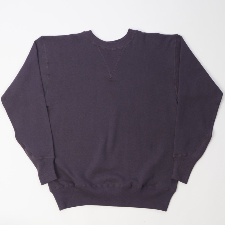 Clothing Warehouse & Co | Warehouse 467 Two Needle Crew Neck Sweatshirt - Dark Navy