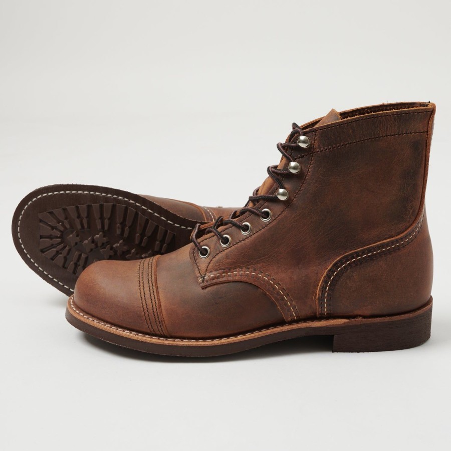 Footwear Red Wing | Red Wing 8085 6" Iron Ranger Boot - Copper Rough & Tough