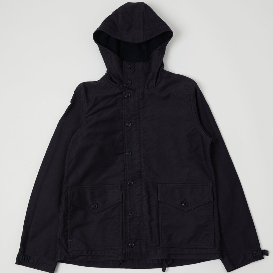 Clothing Freewheelers & Co | Freewheelers 2221006 'Union Special' Deck Worker Parka - Navy