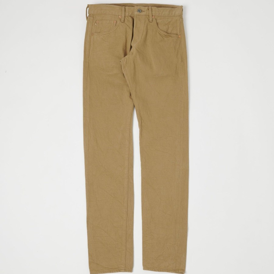 Clothing ONI Denim | Oni 602Lw-Be 'Super Low Tension Beige' 12Oz Regular Tapered Jean - One Wash