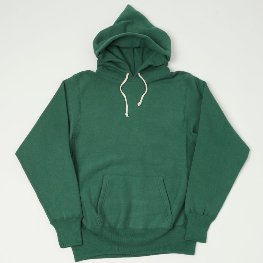 Clothing Warehouse & Co | Warehouse 484 Reverse Weave Hooded Sweatshirt - Green