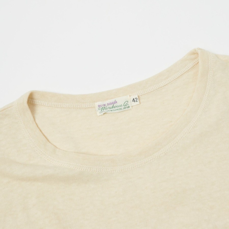 Clothing Warehouse & Co | Warehouse 4091 Plain Usn Skivvy Tee - Beige