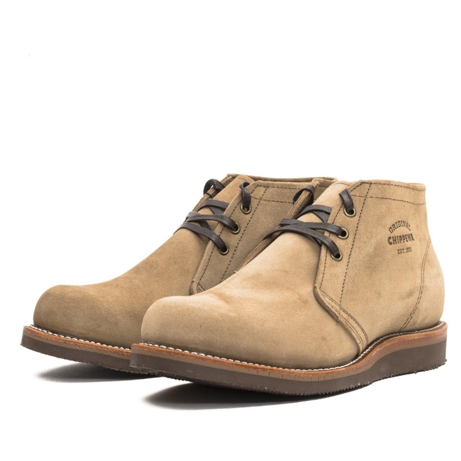 Footwear Chippewa Boots | Chippewa 1901G06 5" Modern Suburban Chukka - Khaki Suede