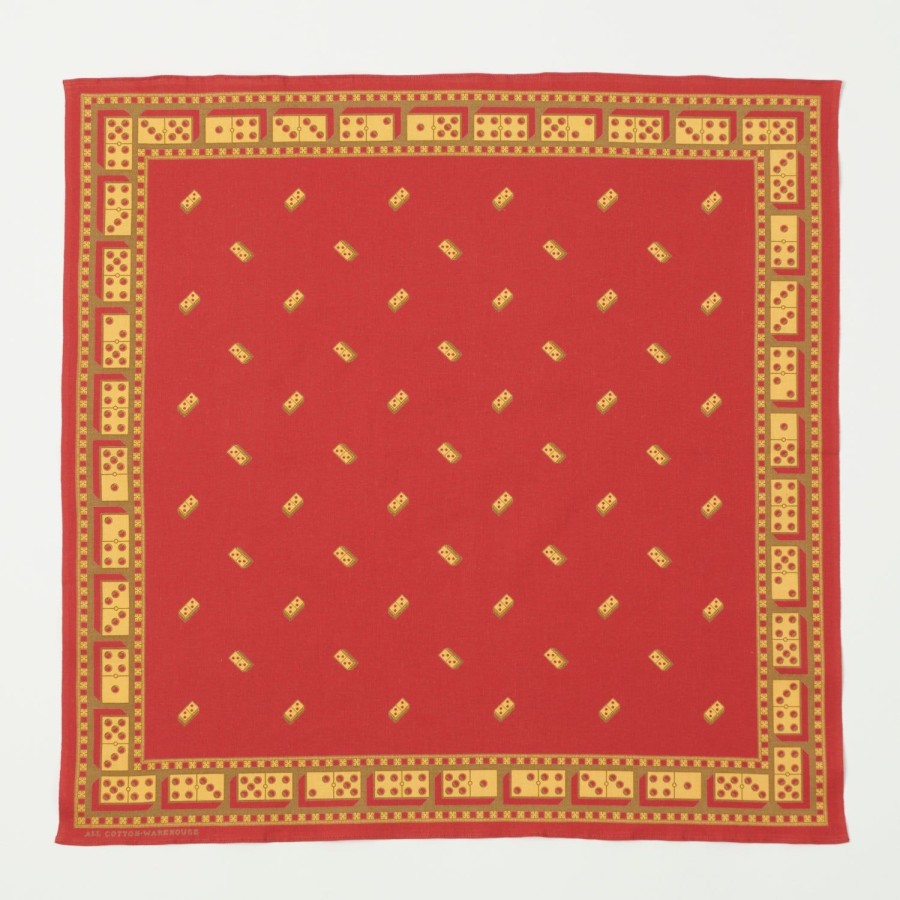 Accessories Warehouse & Co | Warehouse 5240 'Domino' Pattern Bandana - Red