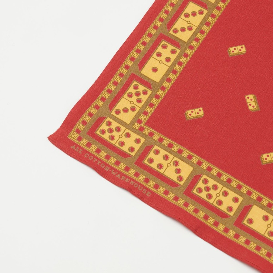 Accessories Warehouse & Co | Warehouse 5240 'Domino' Pattern Bandana - Red