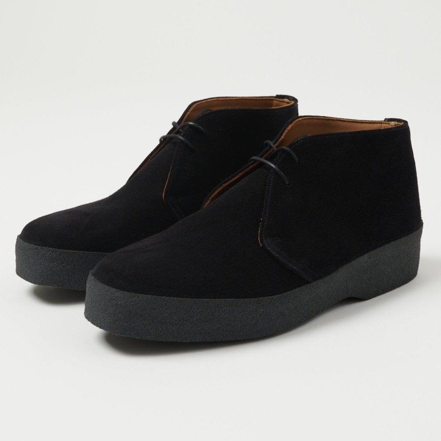 Footwear Sanders | Sanders Japan Collection Brit Chukka - Black Suede