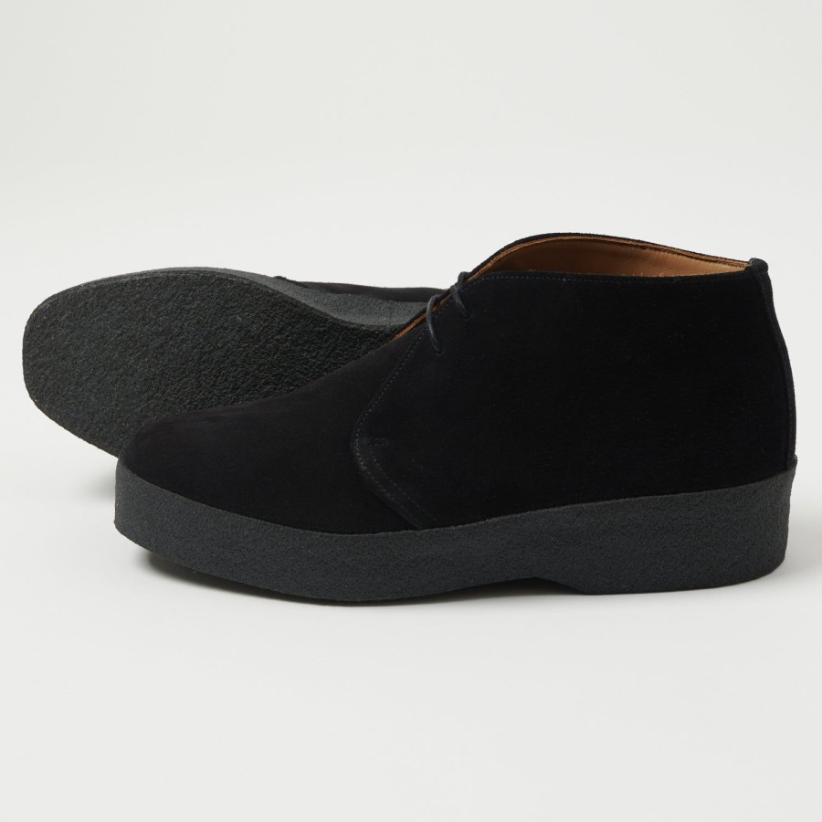 Footwear Sanders | Sanders Japan Collection Brit Chukka - Black Suede