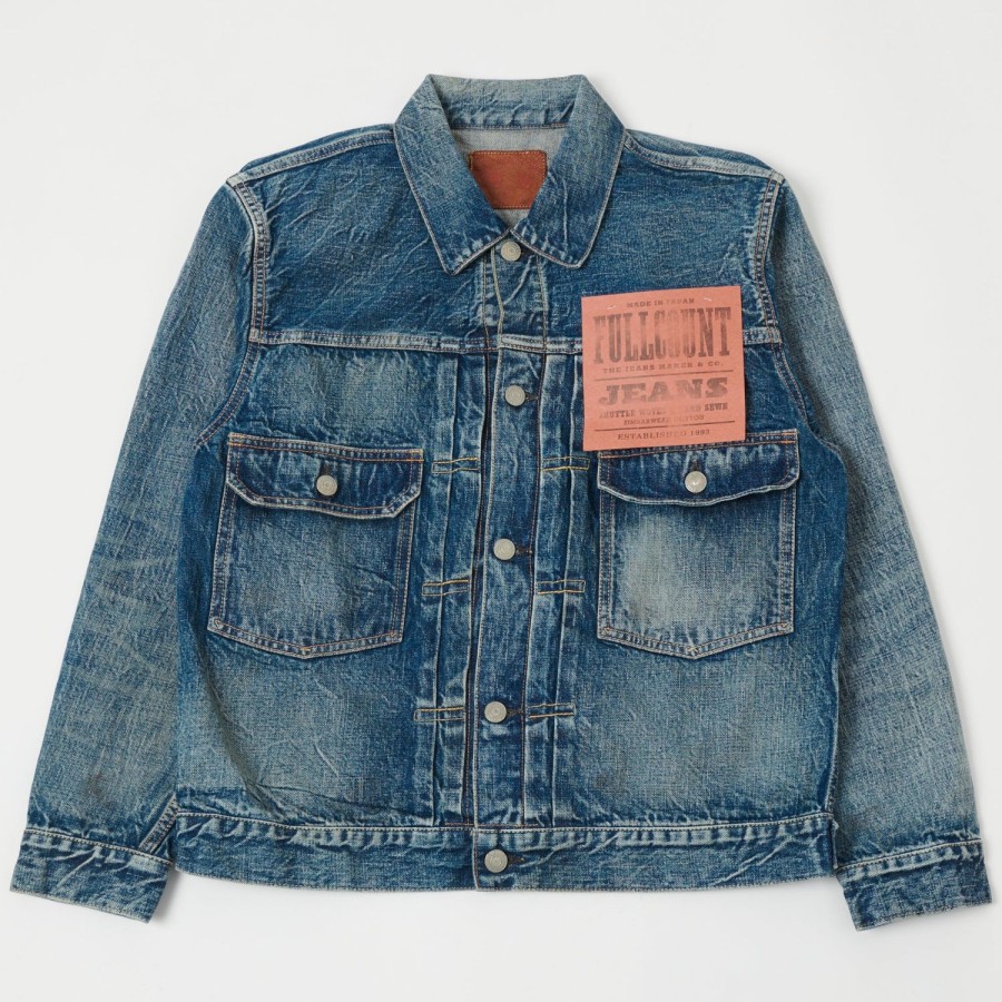 Clothing Full Count | Full Count 2016-2102 13.7Oz Type Ii Denim Jacket - More Than Real Wash