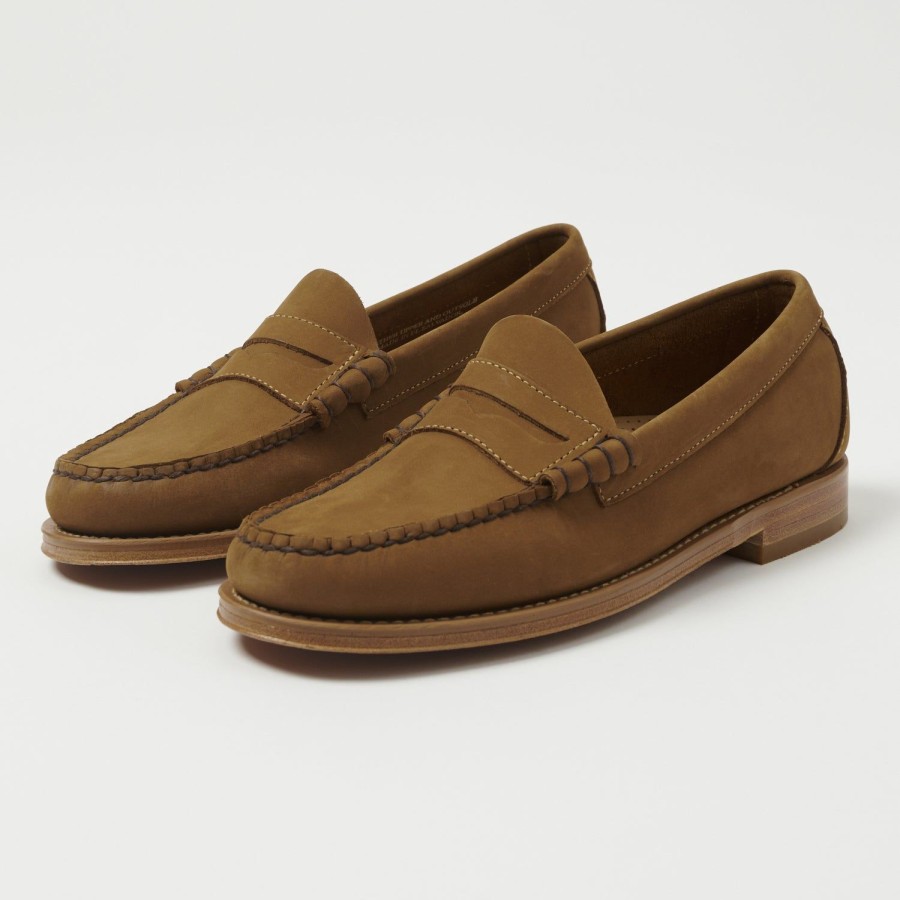 Footwear G.H. Bass Weejun | G.H. Bass Weejun Larson Moc Penny Loafer - Tan Nubuck