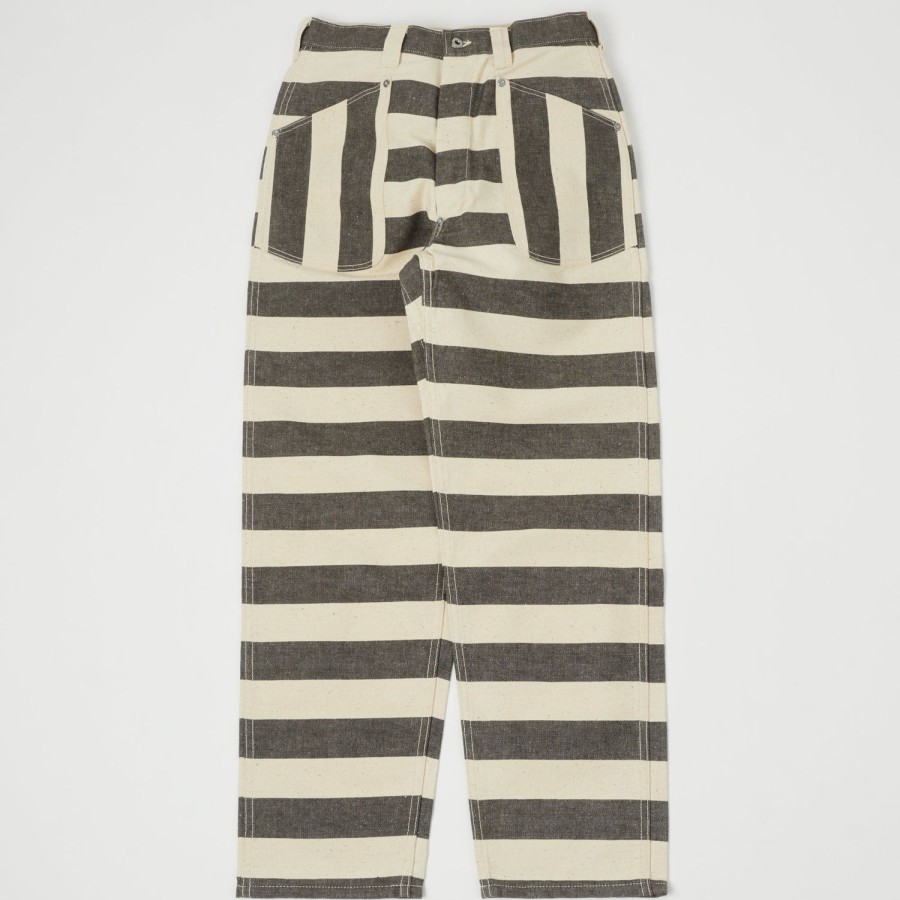 Clothing Warehouse & Co | Heller'S Cafe Hc-255 Prisoner Pant - Black/White