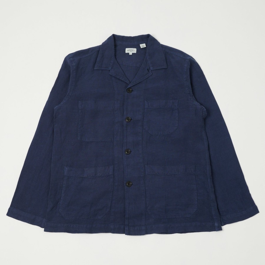 Clothing Hartford | Hartford 'Perry Pat' Linen Work Jacket - Indigo