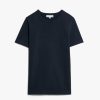 Clothing Merz b. Schwanen | Merz B. Schwanen 215 Classic Crew Neck Tee - Night Blue