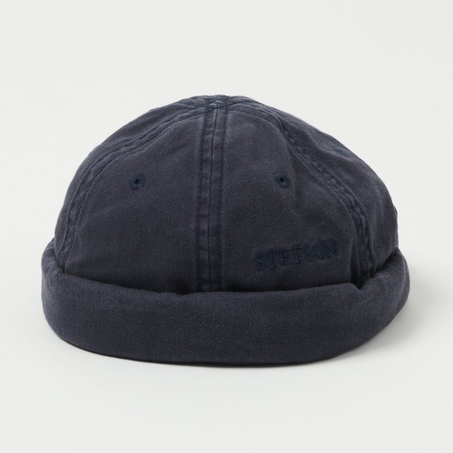 Accessories Stetson | Stetson 8831101-2 Cotton Docker Cap - Navy