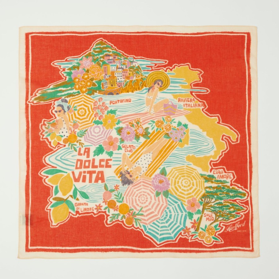 Accessories Hartford | Hartford Souvenir Bandana - Red/Multi