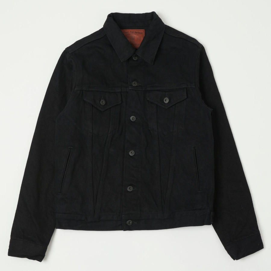 Clothing ONI Denim | Oni 02527P-Zr-Bk Secret Denim Type Iii Denim Jacket - Black One Wash