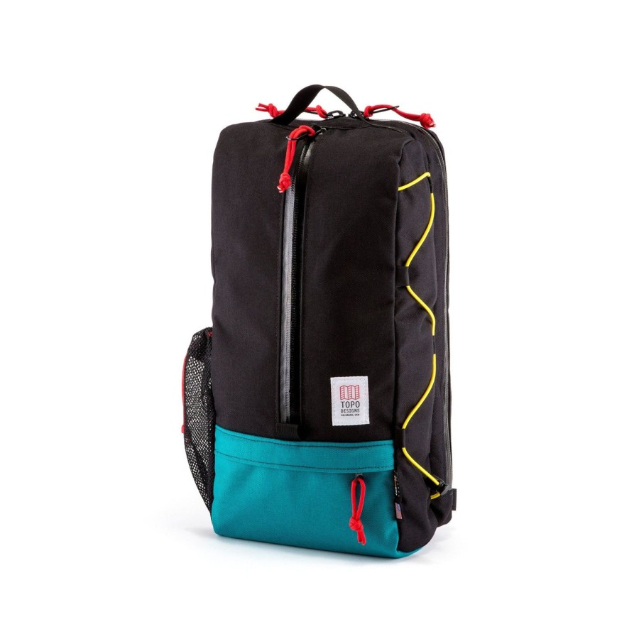 Accessories Topo Designs | Topo Designs Sling Bag - Black/Turquoise