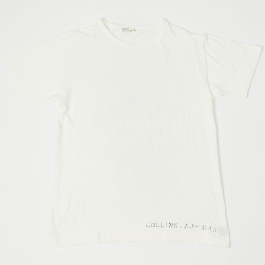 Clothing Warehouse & Co | Warehouse 4091 'Collins' Usn Skivvy Tee - Off White