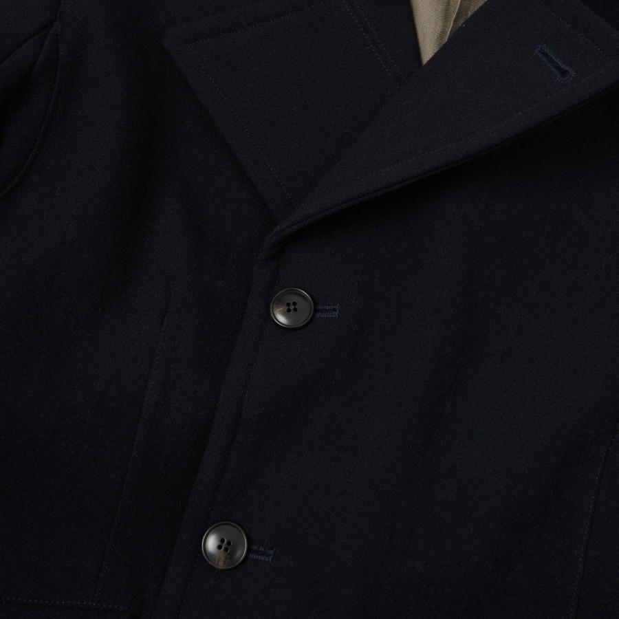 Clothing Gorouta | Gorouta 0304 Wool Coat - Navy